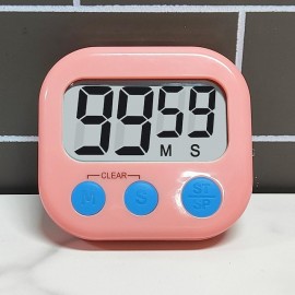 Digital Timer with Magnetic Back, Big Numbers, and ON/Off Switch - AA Battery Not Included
