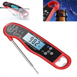 Digital Instant Read Meat Thermometer with Probe for Grilling BBQ Cooking Baking Liquids & Candy

