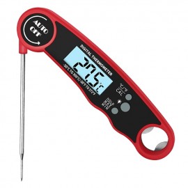 Instant Read Meat Thermometer Kitchen Thermometer Waterproof Ultra Fast Digital Display Food Water Milk Thermometer for Outdoor Cooking BBQ and Kitchen Temperature Tester Household Tool

