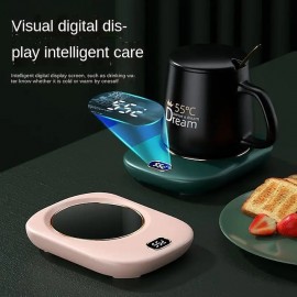 Electric Coffee Mug Heater for Desk Auto Shut off USB Tea Milk Beverage Cup Heater Heating Plate for Office Home 3 Temperature Setting
