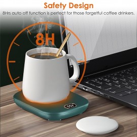 Electric Coffee Mug Heater for Desk Auto Shut off USB Tea Milk Beverage Cup Heater Heating Plate for Office Home 3 Temperature Setting
