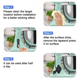 2/4/6pcs Wire Cord Organizer For Appliances Cord Wrap Holder Stick On Cooker Accessories For Mixer Blender Toaster Coffee Maker Pressure Cooker And Air Fryer Storage
