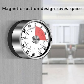 Kitchen Mechanical Timer 60 Minute Alarm Cooking Timer Loud Alarm Magnetic Clock Timer
