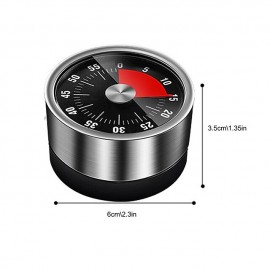 Kitchen Mechanical Timer 60 Minute Alarm Cooking Timer Loud Alarm Magnetic Clock Timer
