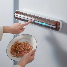 1pc Fresh-keeping Film Cutter Kitchen Household Simple Food Fresh-keeping Film Cutting Box Storage Kitchen Supplies
