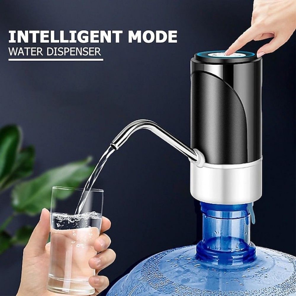Electric Potable Water Dispenser, Electric Drinking Water Pump Automatic Portable Water Bottle Dispenser with USB Charger for 4.5-19 Liters
