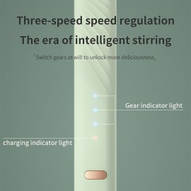 Rechargeable Handheld Foamer High Speed Electric Milk Frother Foam Maker Mixer Coffee Drink
