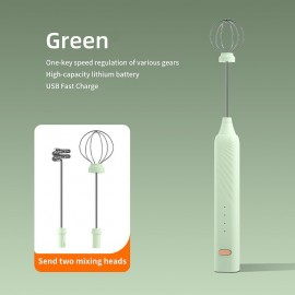 Rechargeable Handheld Foamer High Speed Electric Milk Frother Foam Maker Mixer Coffee Drink
