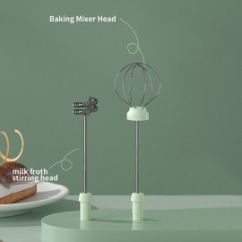 Rechargeable Handheld Foamer High Speed Electric Milk Frother Foam Maker Mixer Coffee Drink
