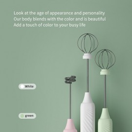 Rechargeable Handheld Foamer High Speed Electric Milk Frother Foam Maker Mixer Coffee Drink
