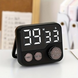 Multifunctional Rotary Timer Kitchen Timer LED Time Manager Student-specific Cooking And Baking Timer
