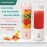 Multifunctional Household Portable Travel Fully Automatic Juice Cup Juicer, Easy To Clean, Small Fruit Extractor, Baby Food Supplement Machine, Student Handheld USB Charging Mini Juice Machine, One-button Slug Cap, 500ML High Borosilicate Glass Cup
