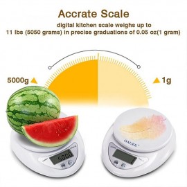 1kg 5kg Mini Kitchen Electronic Scale Home LCD Electronic Scales Kitchen Cooking Scale Digital Scale Kitchen Baking Food Scale
