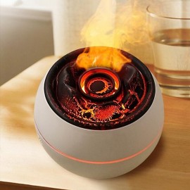 1 PCS Essential Oil Diffusers Large Room 360ml Flame Aromatherapy Diffuser for Home Bedroom for Run 24 Hours and Auto Off Big Humidifier Ultrasonic 7 Colors LED Night Light
