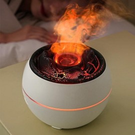 1 PCS Essential Oil Diffusers Large Room 360ml Flame Aromatherapy Diffuser for Home Bedroom for Run 24 Hours and Auto Off Big Humidifier Ultrasonic 7 Colors LED Night Light
