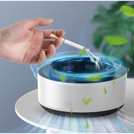 Multipurpose Ashtray with Air Purifier Function for Filtering Second-Hand Smoke From Cigarettes Remove Odor
