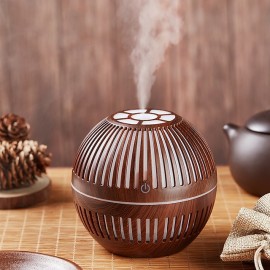 Mini Wood Aromatherapy Diffuser, Ultrasonic Nano Spray Air Humidifier, Aroma Essential Oil Diffuser, Cool Mist Maker
