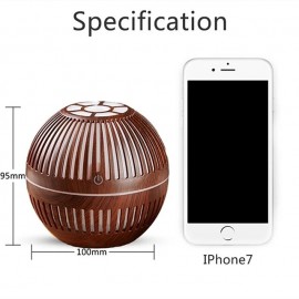 Mini Wood Aromatherapy Diffuser, Ultrasonic Nano Spray Air Humidifier, Aroma Essential Oil Diffuser, Cool Mist Maker

