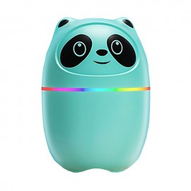 220ML USB Panda Mini Humidifier, 7 Colors LED Aromatherapy Essential Oil Diffuser Spray

