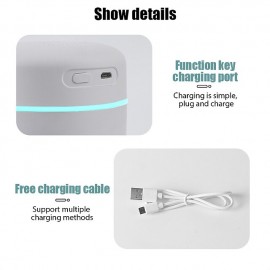 Portable 420ml Air Humidifier Aroma Oil Humidificador for Home Car USB Cool Mist Sprayer with Colorful Soft Night Light
