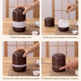 7 colors Upgraded Essential Oil Diffuser with Cool Mist Humidifier and Auto-Off - Perfect for Aromatherapy and Home/Office Use
