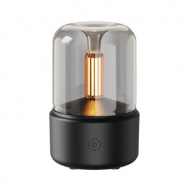 Candlelight Aroma Diffuser Portable 120ml Electric USB Air Humidifier Cold Fog Machine Atomizer with LED Night Light

