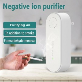 Plug-in Negative Ion Air Purifier Mini Portable Negative Ion Generator for Home  Remove Smell Pollutants Smoke Suitable for Bedrooms Toilets Living Roombathroomsclosetspet room
