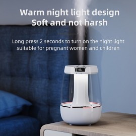 Cool Mist Humidifier With Double Spray Head Bedroom Night Light Humidifier For Home Nursery Plant Humidifier Silent Air Humidifier Sustainable Use Up To 36 Hours Water Shortage Auto Shut Off
