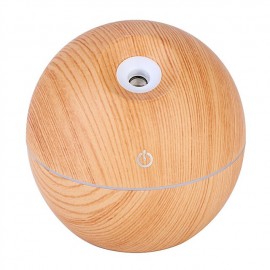 USB Wood Grain Essential Oil Diffuser Ultrasonic Humidifier Household Aroma Diffuser Aromatherapy Mist Maker with LED Colorful Gradient Humidifier
