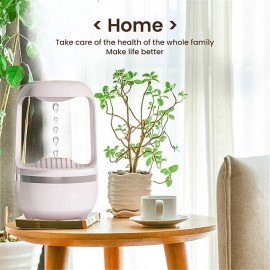 Anti-Gravity Humidifier for Bedroom Air Humidifier with Water Drop Levitating Countercurrent 500ml Smart Ultrasonic Cool Mist Humidifier with Light 2 Modes for Home Office Energy-Saving
