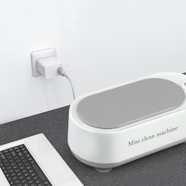 Ultrasonic Cleaning Machine USB Mini Office Glasses Watch Jewelry Cleaning Multifunctional Cleaning Machine High Frequency Vibration Cleaning