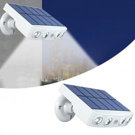 1/2PACK 4000W LED Rotatable Solar Wall Light Outdoor Waterproof Rotatable 270 Wide Angle PIR Human Body Motion Sensor with Bracket Suitable for Garden Path Lighting Street Light

