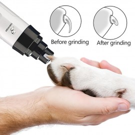 Rechargeable Electric Pet Nail Clippers - Quiet Trimmer for Cats and Dogs - USB Charging - Gentle Grooming for Paws
