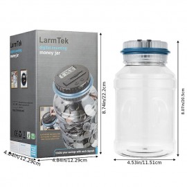 Automatic 7 Color LCD Display Piggy Bank Counter Coin Electronic Digital Lcd Counting Coin Money Saving Box Jar
