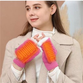 Winter Electric Heating Warm Gloves Usb Gloves Plush Mobile Power Computer Electric Heating Gloves Beer Mug Shape Glove
