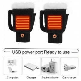Winter Electric Heating Warm Gloves Usb Gloves Plush Mobile Power Computer Electric Heating Gloves Beer Mug Shape Glove
