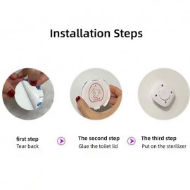 Toilet Deodorizer With Incense Home Generation Mini Air Purifier LED Ultraviolet Toilet Disinfection Lamp Uvc Germicidal Lamp
