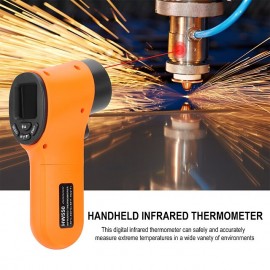 1PC Non-Contact Infrared Kitchen Thermometer Handheld Digital Infrared Thermometer IR Laser Thermometer -5050/550 Industrial Thermometer Meter Pyrometer(without Battery)
