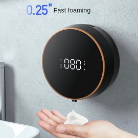 Wall Mount Automatic Foam Soap Dispensers LED Temperature Display Electric Touchless Infrared Sensor Foam Machine Liquid Dispens

