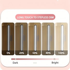 Rechargeable LED Magnetic Reading Light, Desk Lamp 3 Color Modes Stepless Dimming Eye Protection Remote Control Table Lamp Touch Dimming Bedroom Dormitory Light
