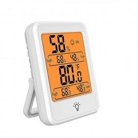 Indoor Thermometer Digital Hygrometer Room Thermometer Humidity Monitor With Backlight Thermometer For Room Temperature Room Indoor Thermometer Humidity Meter Temperature Humidity Monitor Battery
