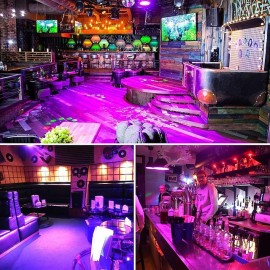 UV Purple Light Bulb 385-400nm 9W Plastic Wrapped Aluminum Screw Mouth Halloween Party Ghost House Fluorescent Atmosphere Decoration
