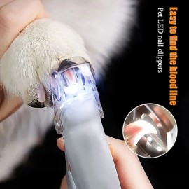 Professional Pet Nail Clipper Scissors With LED Light Cat Dog Nail Clippers Tool Scissors Nail Toeclaw Cutter Scissors Pet Supply
