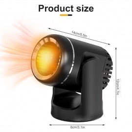 130W Car Heater Portable Windshield Defroster Heater 12v Windshield Defogger and Defroster
