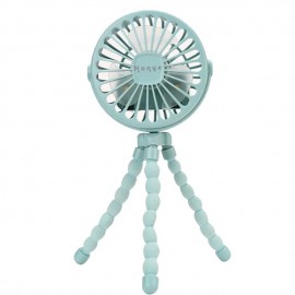 USB Charging Portable Fan Eight-claw Fish Mini Luminous Fan Can Be Hung Can Be Standing Can Be Wrapped Three Windshields
