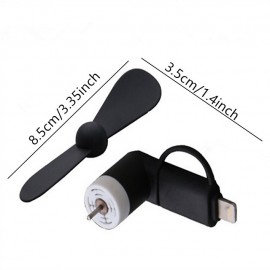 The New 2 in1/3 in 1 Portable Cell Phone Mini Electric Fan Cooling Cooler Usb Fan Mobile Fan Mini Fan For Phone 6 Colors Mask
