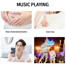 Colorful LED E27 Bulb 4-Leaves Lamp Music Bluetooth Audio Folding Remote Control Christmas Projection Starry Light
