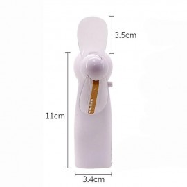 Mini Night Light Handheld Fan Electric Fan Portable Desktop Battery Mini Gift To Give Guests Led Rainbow Lights Fan
