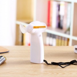 Mini Night Light Handheld Fan Electric Fan Portable Desktop Battery Mini Gift To Give Guests Led Rainbow Lights Fan
