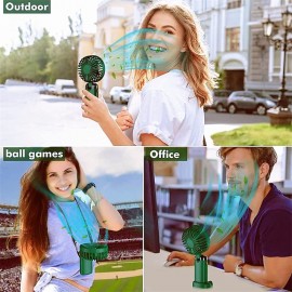 Mini Handheld Fan Portable Personal Fan Hanging Neck Fan 90 Adjustable USB Rechargeable Small Desk Fan 5 For Home Office Travel
